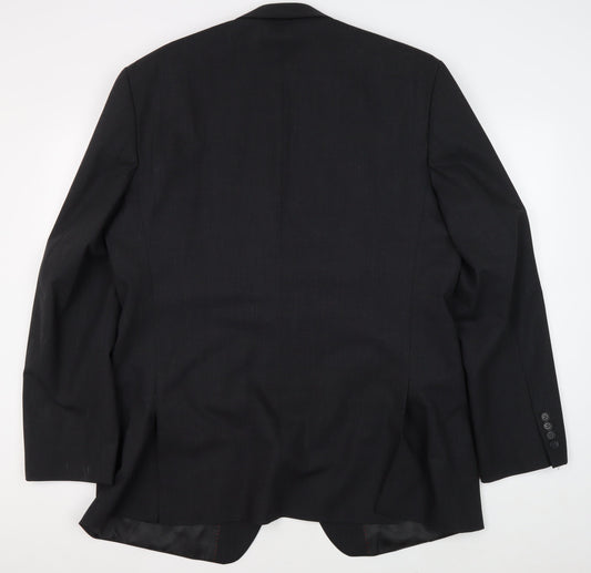 Mens UK Size 44 Jeff Banks Regular Black Suit Jacket