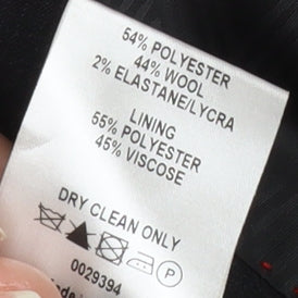 Mens UK Size 44 Jeff Banks Regular Black Suit Jacket