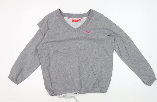 Puma Women's Grey Pullover Sweatshirt Size 10