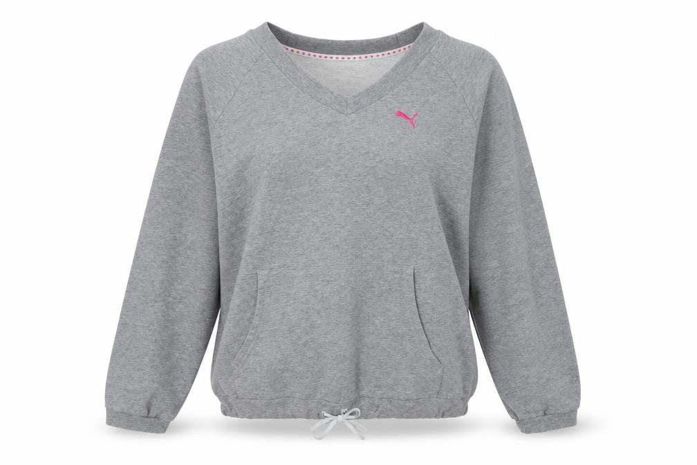 Womens UK Size 10 PUMA Grey Pullover Sweatshirt