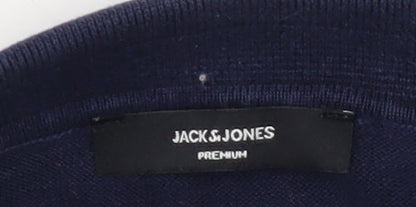 Jack & Jones Men's Blue Polo Shirt - Size L