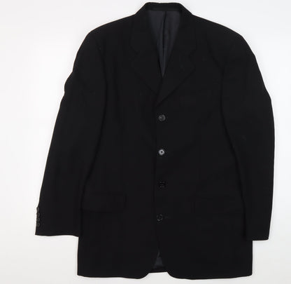 Mens UK Size 38 Daniel Hechter Regular Black Suit Jacket
