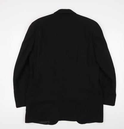 Mens UK Size 38 Daniel Hechter Regular Black Suit Jacket