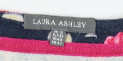 Womens UK Size 12 Laura Ashley Multicoloured Basic Blouse