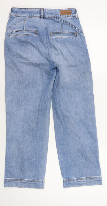 Fat Face Girls Blue Relaxed Denim Jeans Size 8