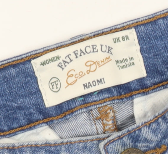 Fat Face Girls Blue Relaxed Denim Jeans Size 8