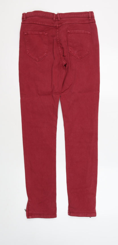 Womens UK Size 26 Jigsaw Slim Fit Skinny Red Jeans