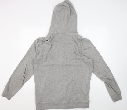 Mens UK Size L JACK & JONES Grey Full Zip Hoodie