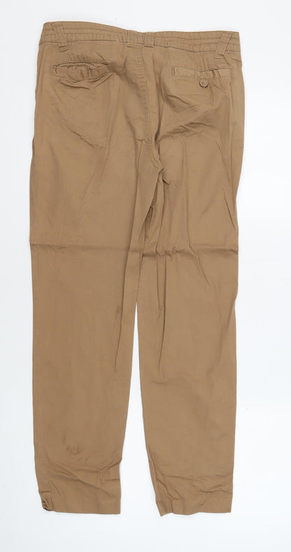 Republic White Label Women's Beige Chino Trousers Size 10