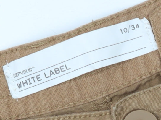 Republic White Label Women's Beige Chino Trousers Size 10