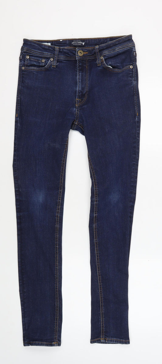 Jack & Jones Men's Blue Regular Fit Denim Jeans