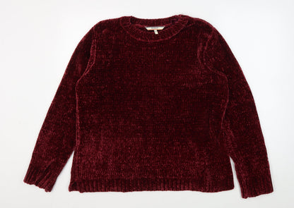 Womens UK Size M SoulCal & Co Red Pullover Jumper