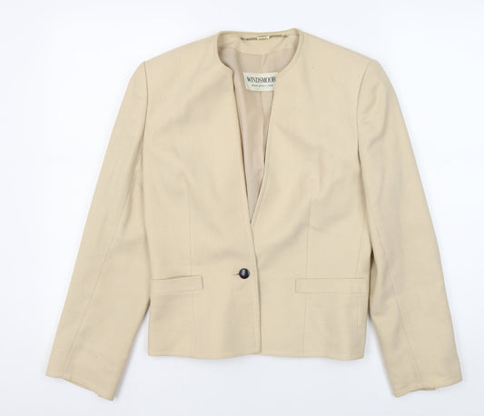 Windsmoor Women's Beige Blazer Size 8 Regular Fit