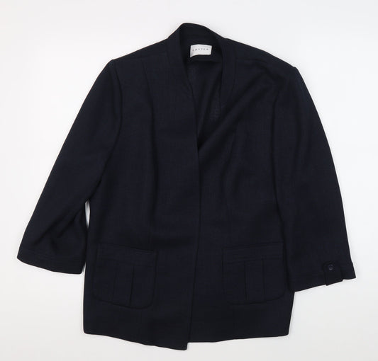 Eastex Women's Black Blazer Size 16 Classic Lined