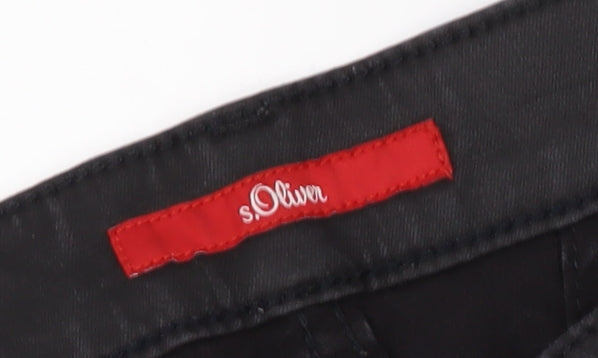 s.Oliver Women's Black Skinny Trousers Size 8