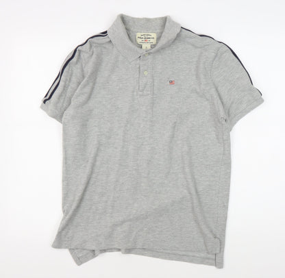 Ralph Lauren Men's Grey Polo Shirt M Cotton Classic