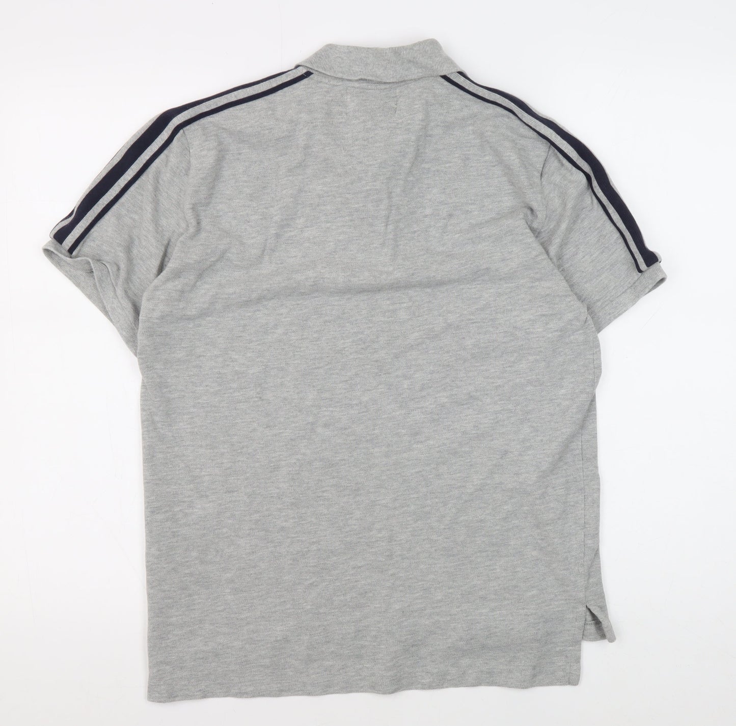 Ralph Lauren Men's Grey Polo Shirt M Cotton Classic