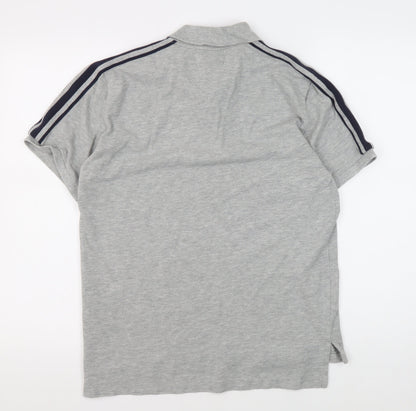 Ralph Lauren Men's Grey Polo Shirt M Cotton Classic