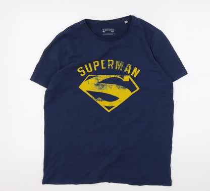 Superman Men's Blue M Graphic T-Shirt