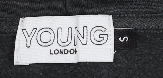 Young London Women's Black Hoodie Small Organic Cotton