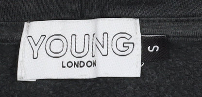 Young London Women's Black Hoodie Small Organic Cotton