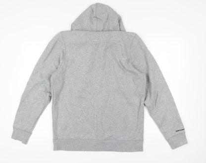 Under Armour Men's Grey Pullover Hoodie, Size M, Logo Accent