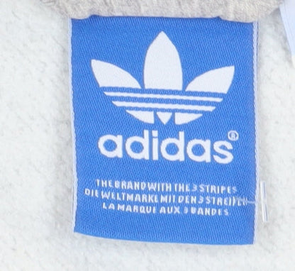 Mens UK Size S adidas Grey Full Zip Hoodie