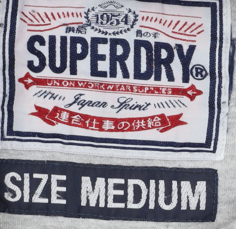 Superdry Men's Grey Pullover Hoodie Size M
