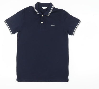 Jack & Jones Men's Blue Polo Shirt Medium