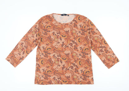 Womens UK Size M Isle Collection Multicoloured Basic T-Shirt