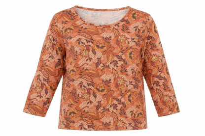 Womens UK Size M Isle Collection Multicoloured Basic T-Shirt
