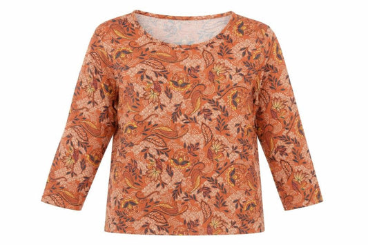Womens UK Size M Isle Collection Multicoloured Basic T-Shirt