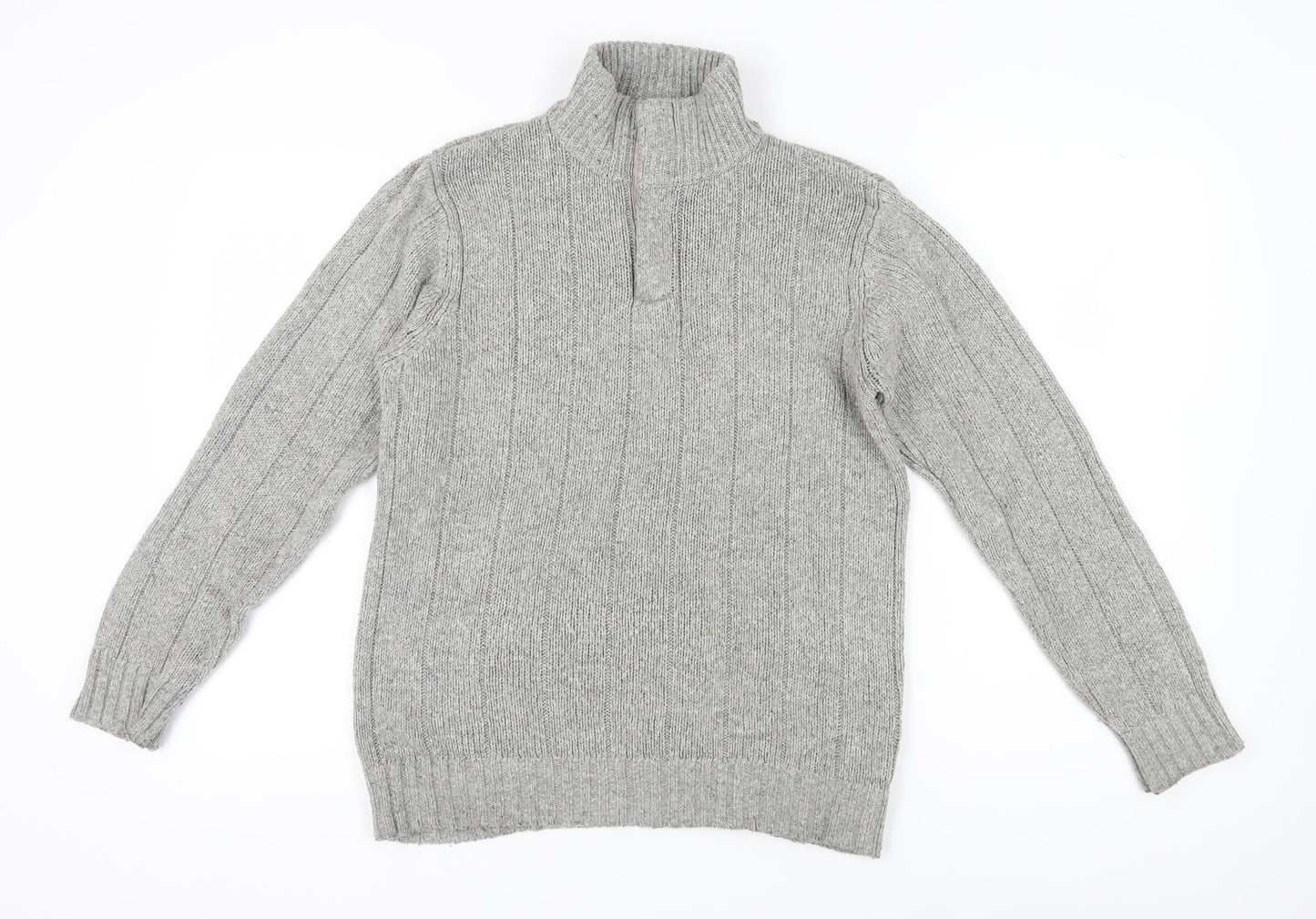 Marks and Spencer Men's Grey S Pullover Jumper