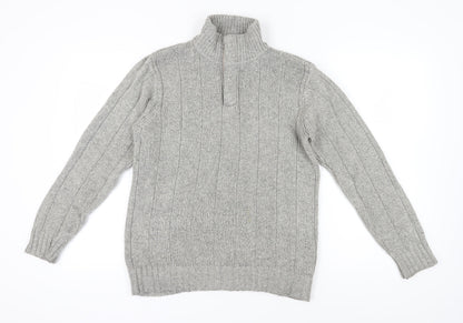 Marks and Spencer Men's Grey S Pullover Jumper