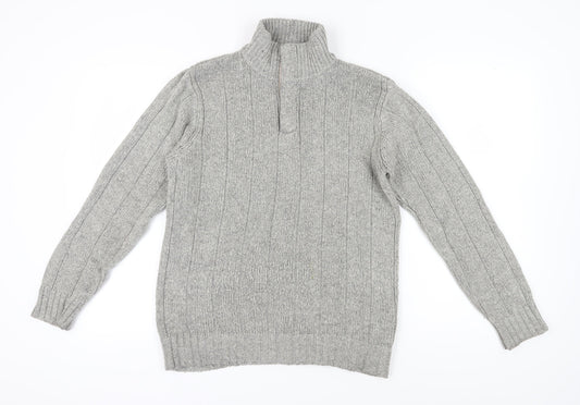 Marks and Spencer Men's Grey S Pullover Jumper