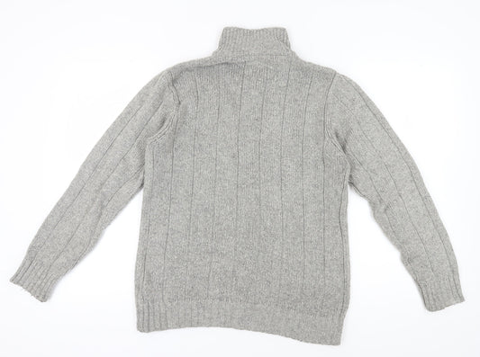 Marks and Spencer Men's Grey S Pullover Jumper