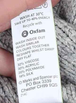 Marks and Spencer Men's Grey S Pullover Jumper