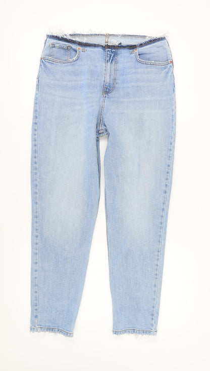 New Look Women's Blue Straight Jeans Size 14