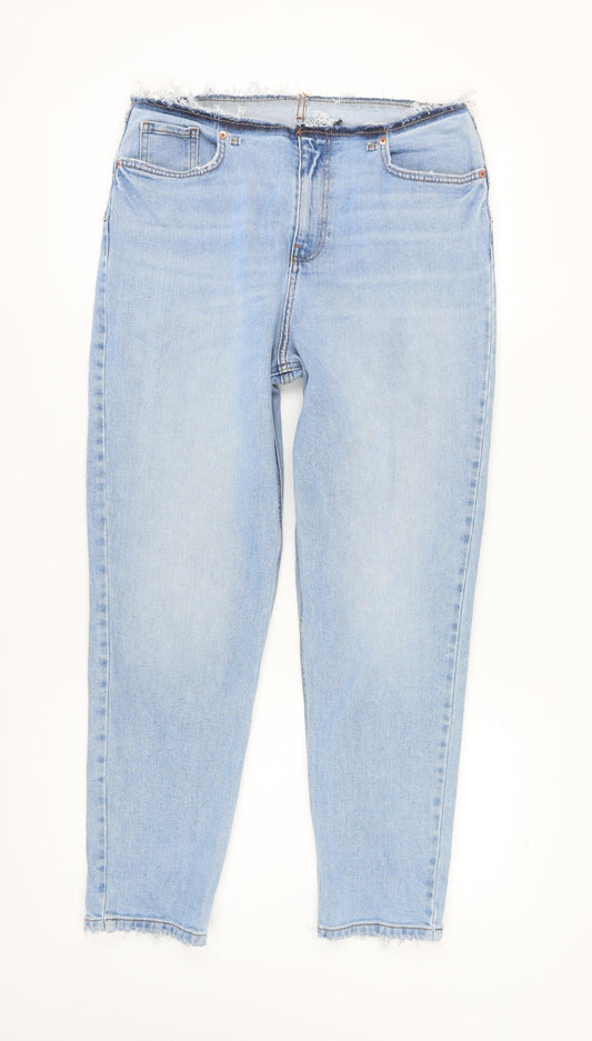 New Look Women's Blue Straight Jeans Size 14