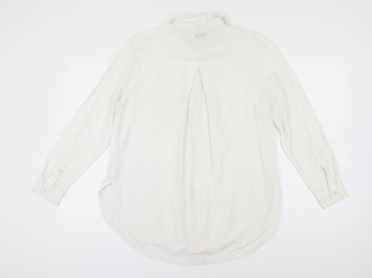 BDG Women's White Button-Up Shirt, M, Casual Style