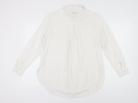 BDG Women's White Button-Up Shirt, M, Casual Style