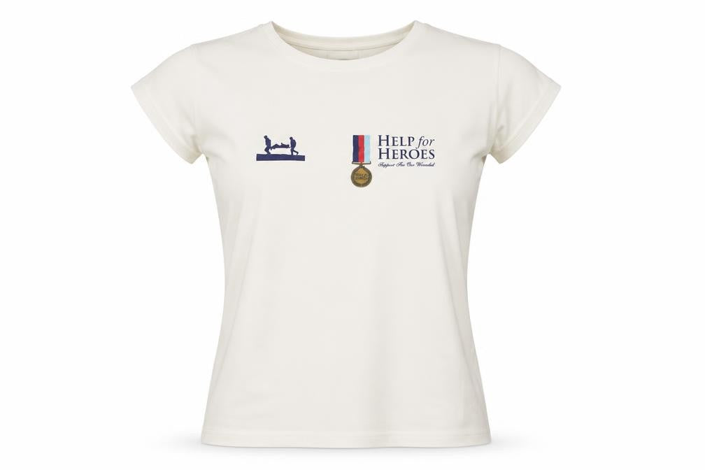 Womens UK Size M JERZEES Ivory  T-Shirt