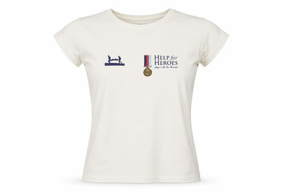 Womens UK Size M JERZEES Ivory  T-Shirt