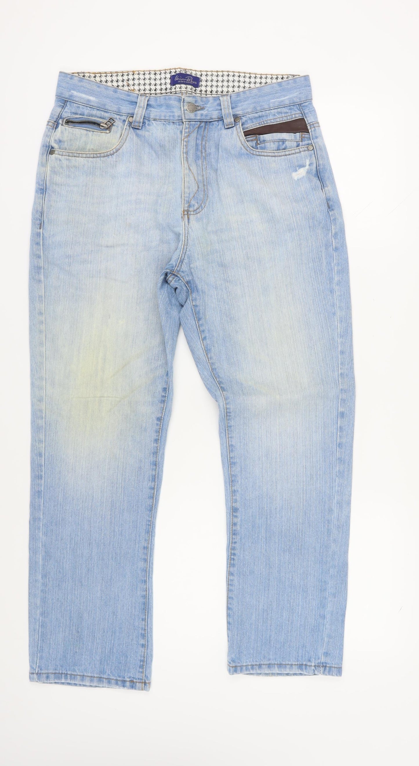 Union Blues Men's Blue Straight Jeans Size 34