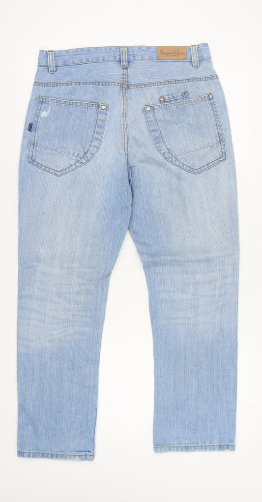 Union Blues Men's Blue Straight Jeans Size 34