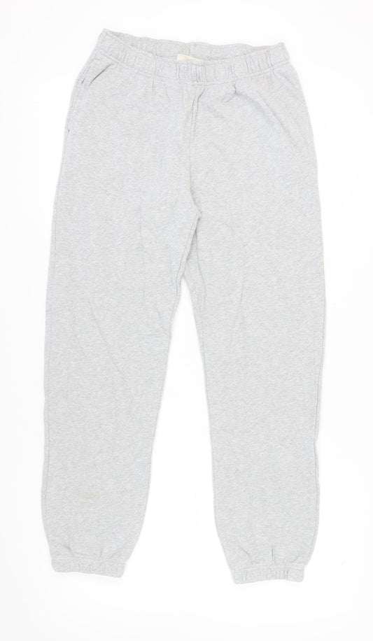H&M Men’s Grey M Sweatpants, Cotton, Elastic Waist