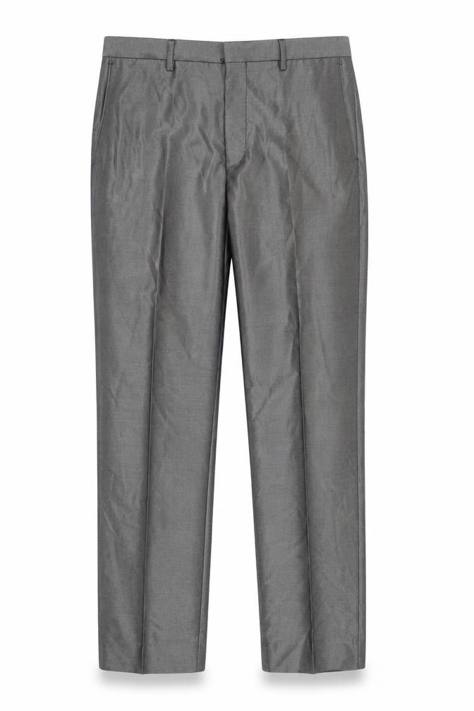 Mens UK Size 34 Burton Regular Fit Dress Pants Grey Trousers
