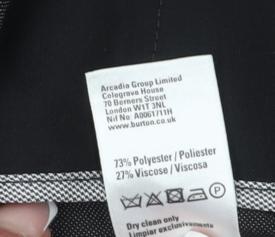 Burton Men's Grey Dress Pants, 34 Regular Fit