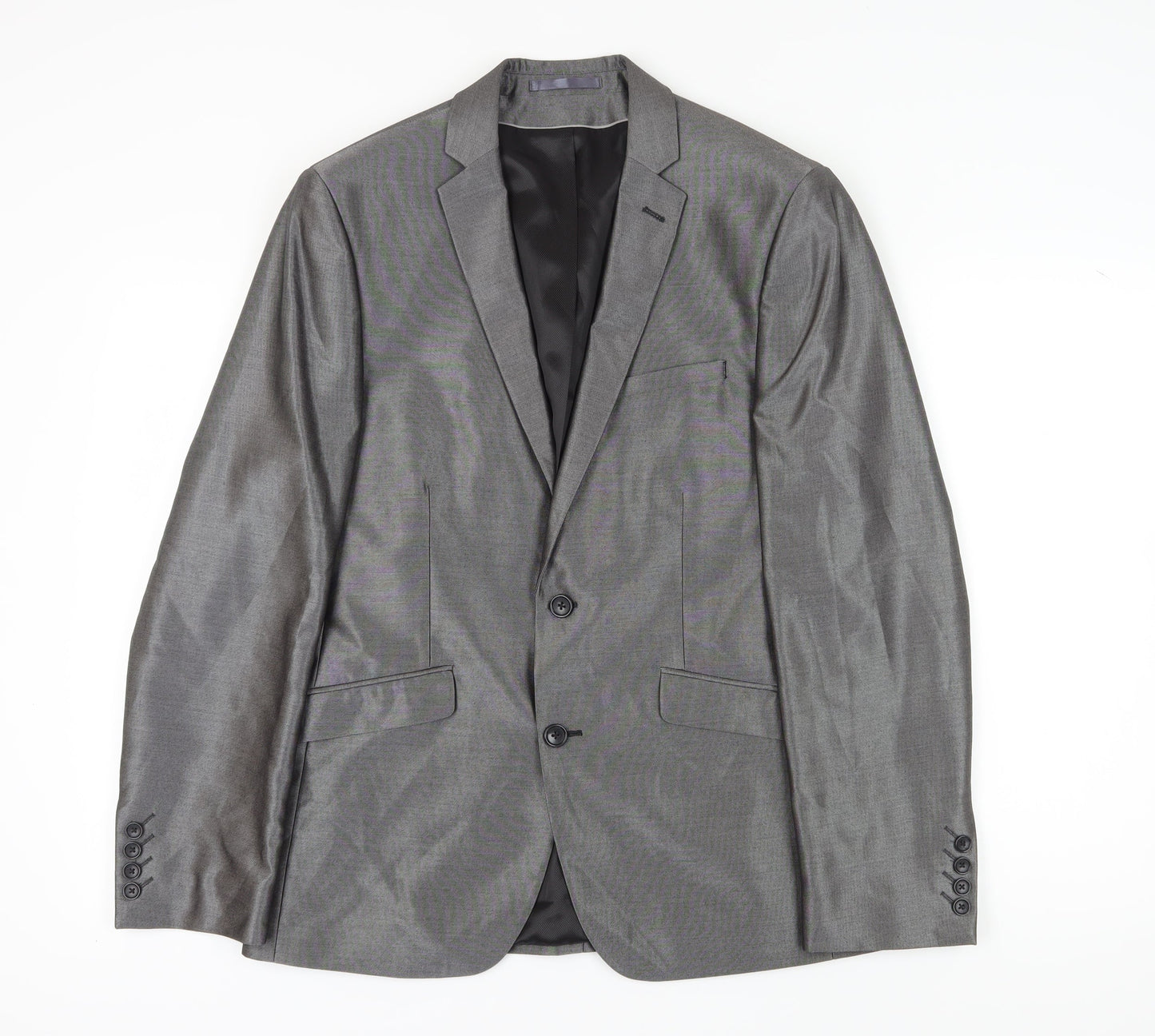 Mens UK Size 40 Burton Regular Grey Suit Jacket