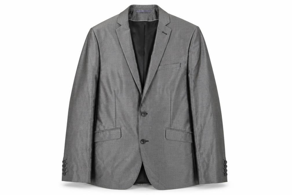Mens UK Size 40 Burton Regular Grey Suit Jacket